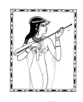 A coloring page of the old egypt
